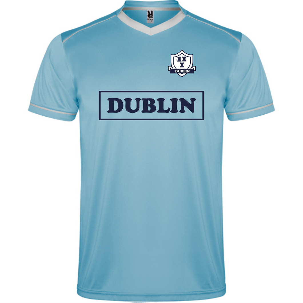 Up The Dubs  Jersey Style T-shirt - sky Blue