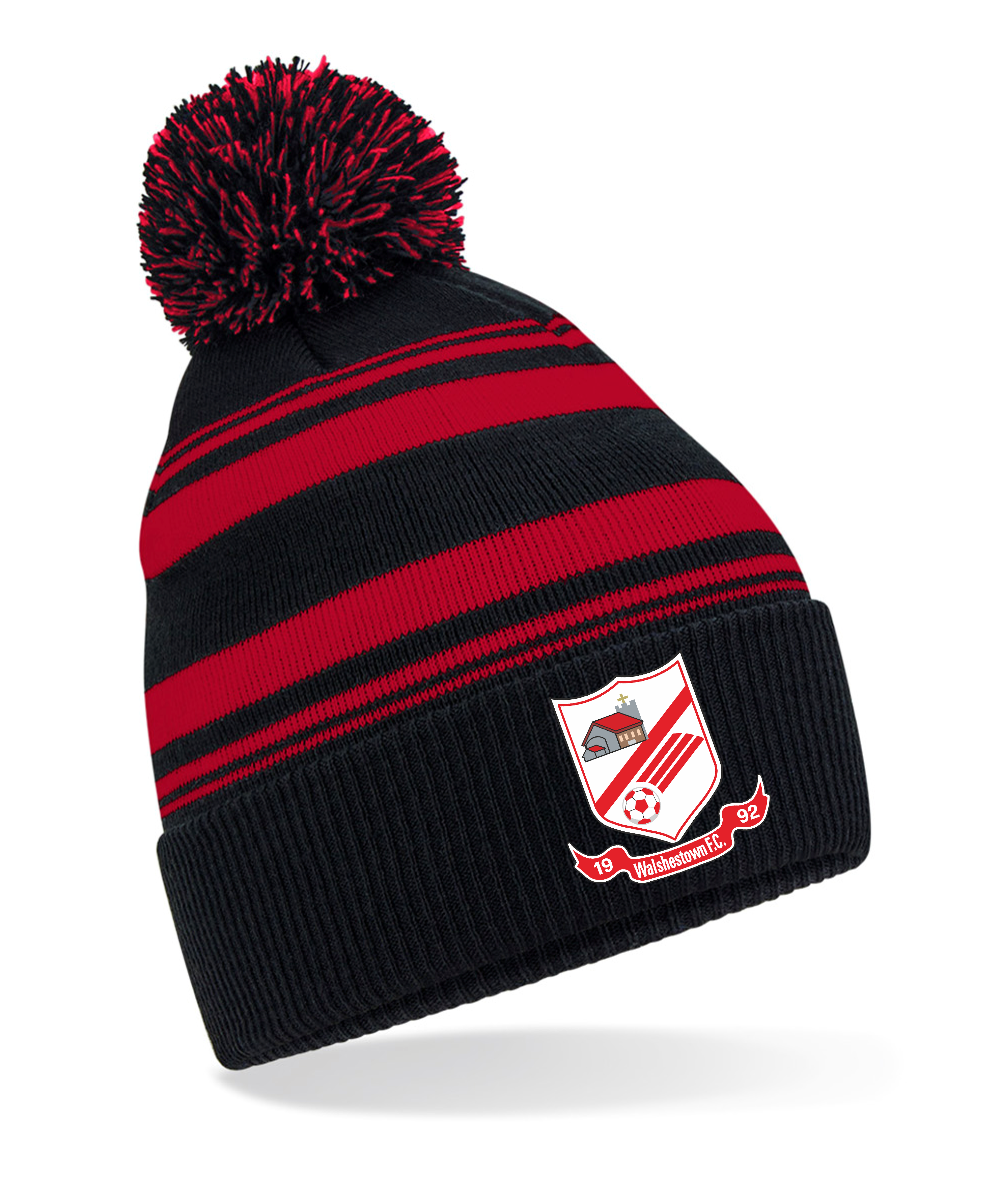 Walshestown FC Beanie Hat With Bobble