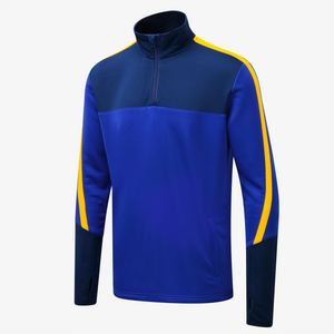 Gaelic Armour Navy Royal and Amber  performance half zip  - Adult sizes
