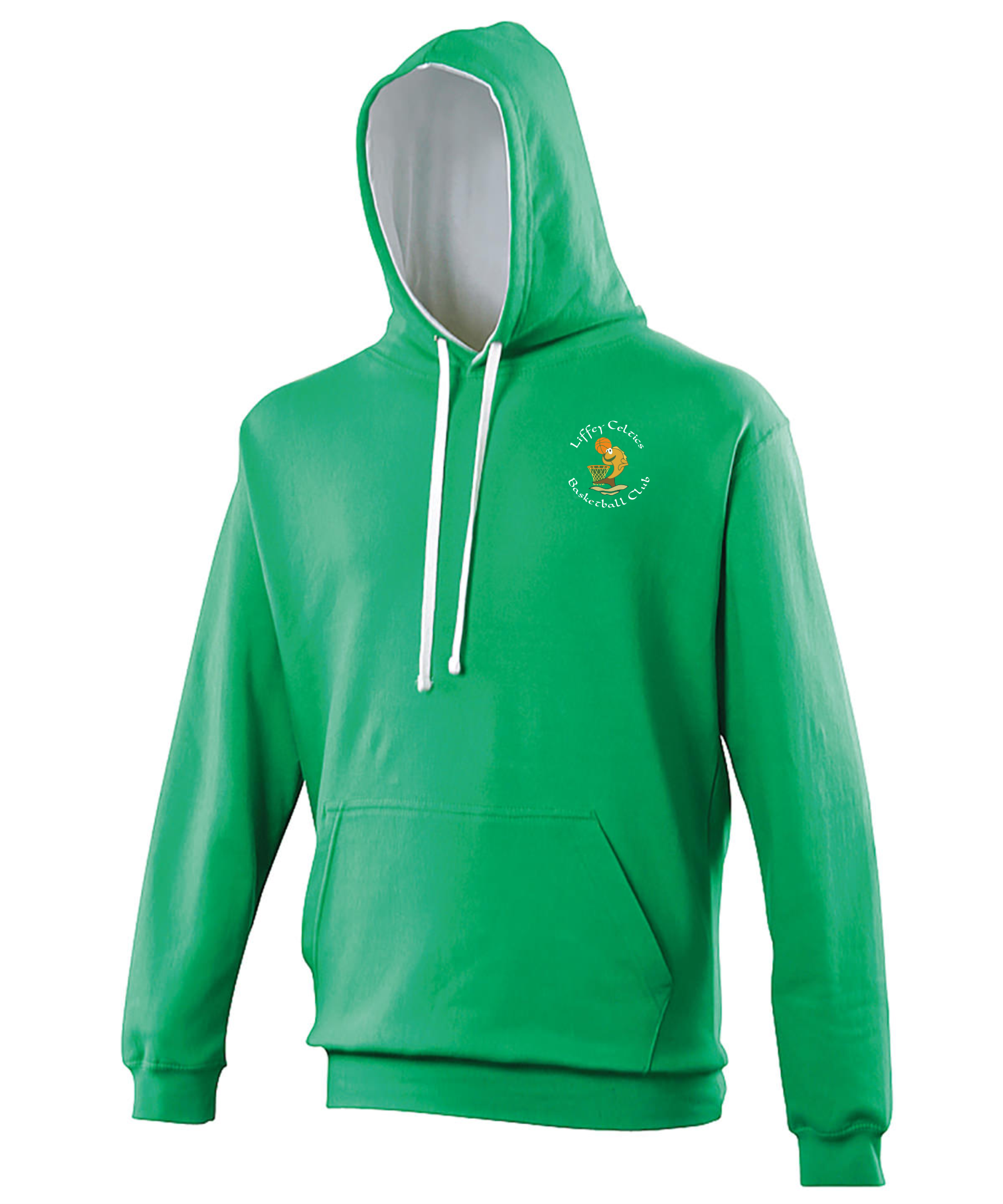 Liffey Celtics Varsity Hoodie with Contrast Hood Inner