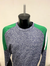 Load image into Gallery viewer, Technical Sports Crewneck - Marl Green / White