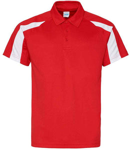 Dri-Fit Sports Polo - Red and White