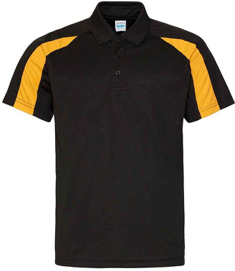 Dri-Fit Sports Polo -Black and Gold