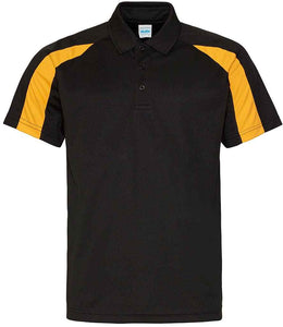 Dri-Fit Sports Polo -Black and Gold