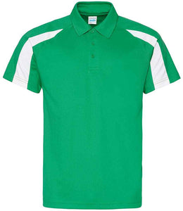 Dri-Fit Sports Polo -Green and White