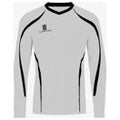 Full Set  Numbers Printed 1-17 White and Black  Long Sleeved Jersey Alternate Colour for GK
