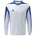 Surridge Sport Prestige White and Royal Blue  Long Sleeved Jersey