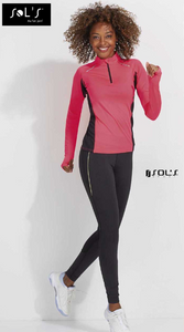 Ladies Mesh Panel Running Tights