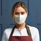 High Quality Burgundy Coloured Cotton coloured Protective 3 layer mask with nose wire and adjustable ear toggles (AFNOR certified)