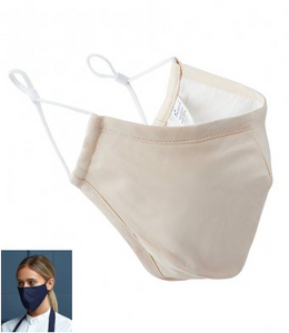 High Quality Natural Coloured Cotton coloured Protective 3 layer mask with nose wire and adjustable ear toggles (AFNOR certified)