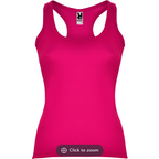 Roly Ladies Racerback cotton vest tee - rosette pink