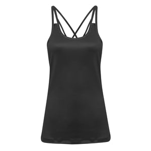 Women's TriDri® 'laser cut' spaghetti strap vest