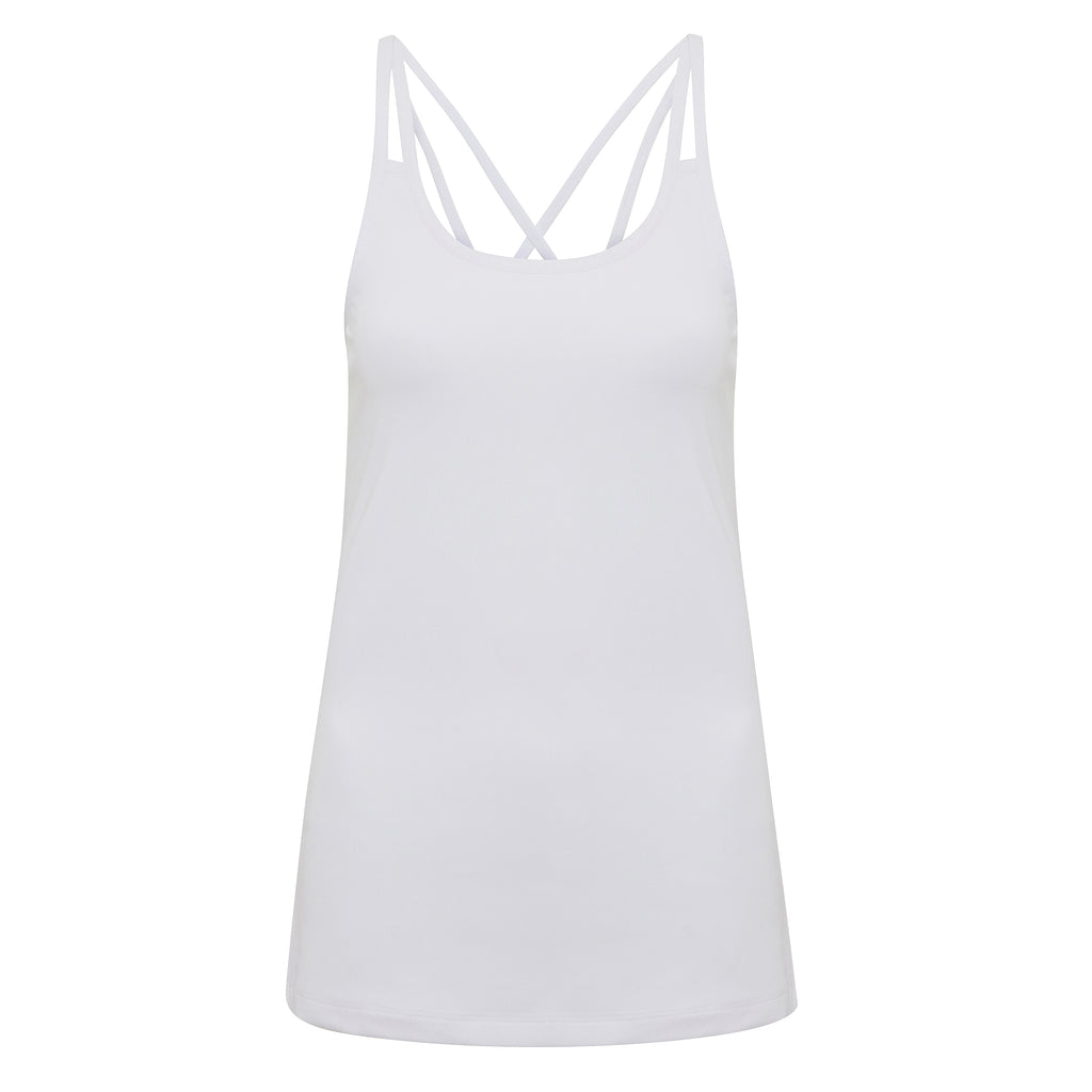 Women's TriDri® 'laser cut' spaghetti strap vest