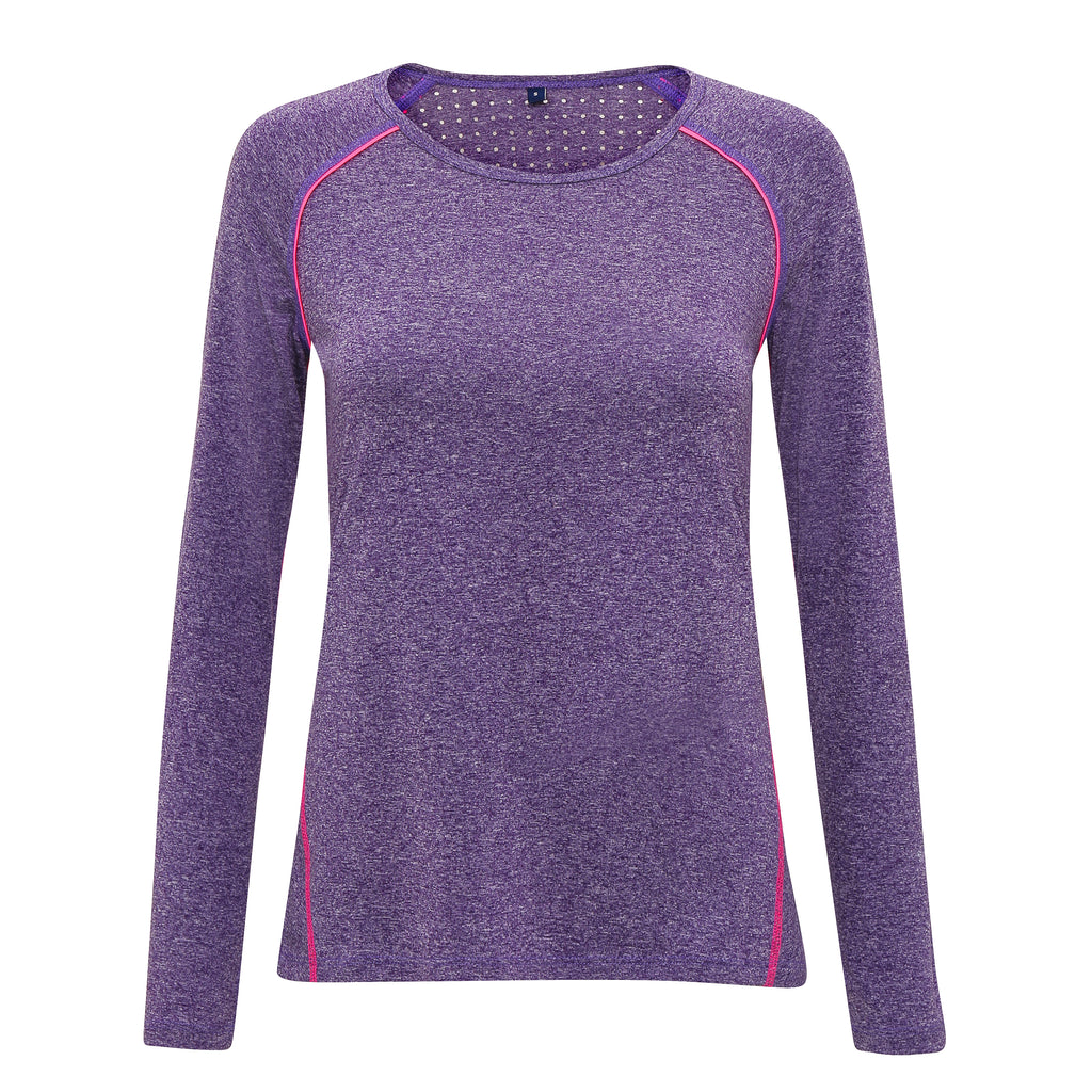 Women's TriDri® 'laser cut' scooped top