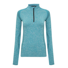 Load image into Gallery viewer, Women&#39;s TriDri® seamless &#39;3D fit&#39; multi-sport performance zip top