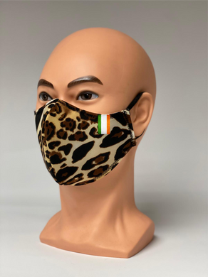 High Quality 3 ply Barrier face mask - Leopard