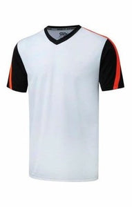 Gaelic Armour Training tee White and black with Fluoro Pink stripe