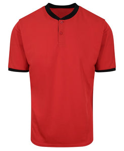 Dri-Fit Sports Polo FLAT COLLAR -Red and Black