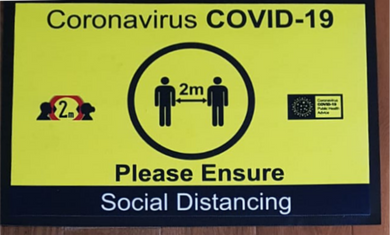 Large Covid info Mat - 800 x 600