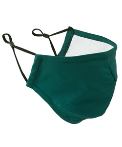 High Quality Bottle green coloured Protective 3 layer mask with nose wire and adjustable ear toggles (AFNOR certified)