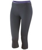 Ladies Capri Pant (Subtle Double Colour) - Black / Lavender