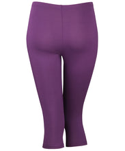 Load image into Gallery viewer, Ladies Softex Capri Pants - Purple