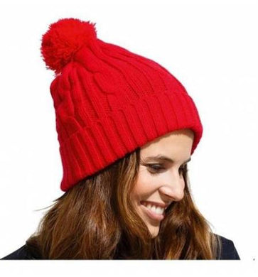 Sols Barney - Heavy Knit Aran style Bobble Beanie