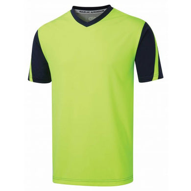 Gaelic Armour Training tee Neon Green Navy and grey