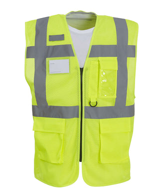 Hi-vis top cool open-mesh executive waistcoat